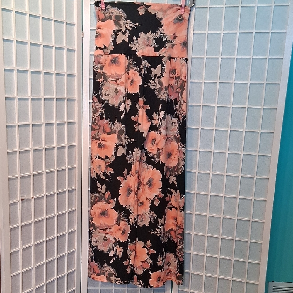 Elegant Floral Wide Leg Pants 6719